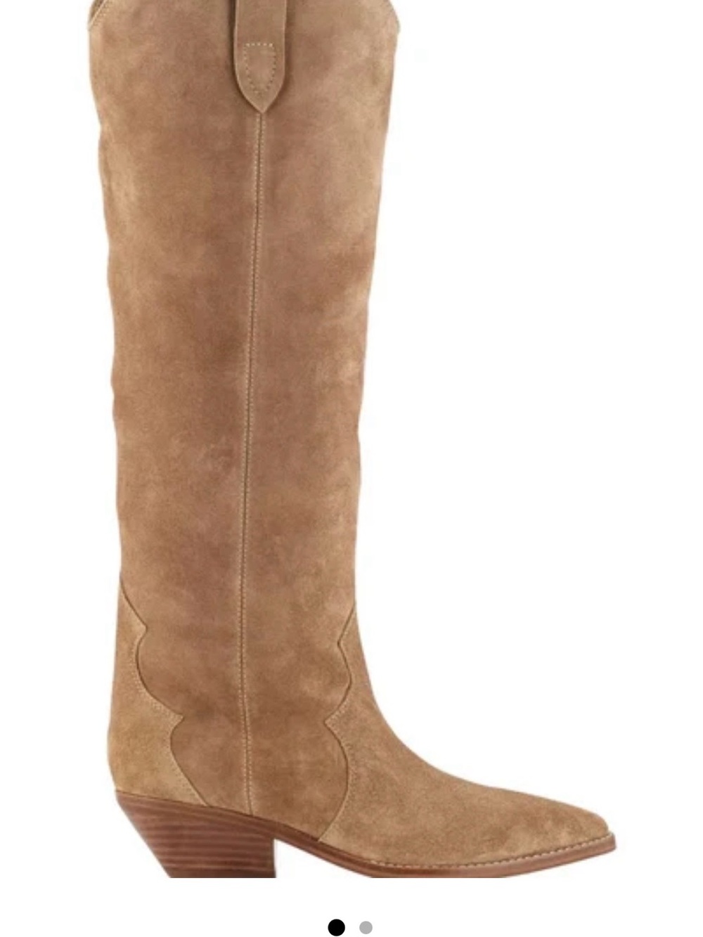Marc Fisher LTD Ander boot size 8 - Suede Western Boot in Tan